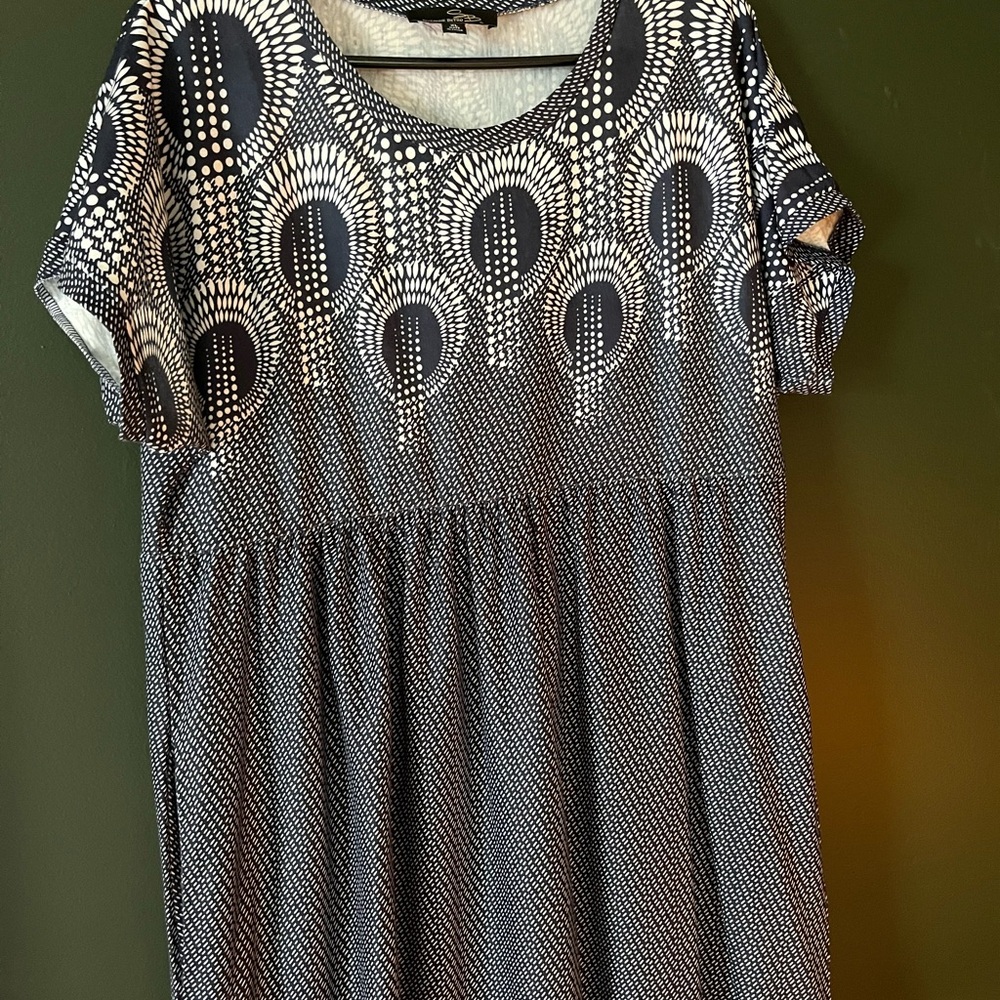Suzanne Betro Black and White Maxi Dress